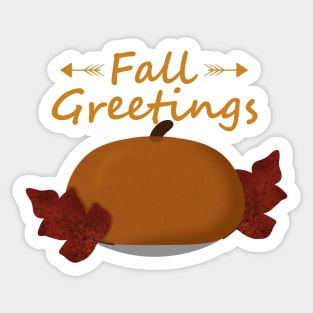 Fall Greetings Sticker